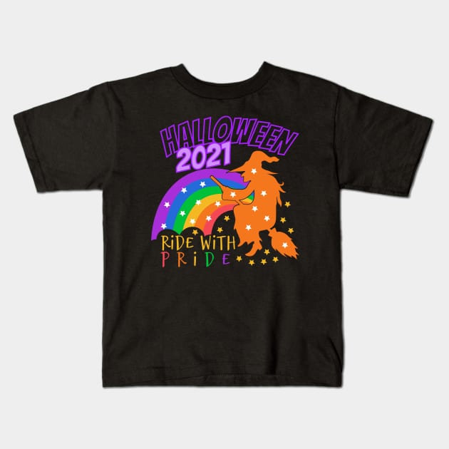 LGBTQ Halloween Pride Kids T-Shirt by divinoro trendy boutique